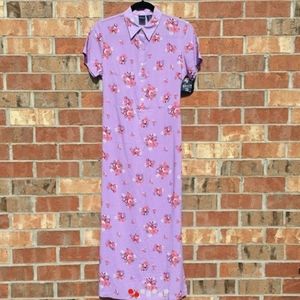 True 90s Floral Purple Maxi Dress. worn once. no tag attached
